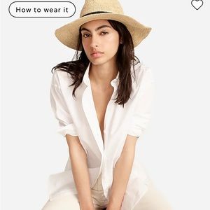 J. Crew packable straw hat